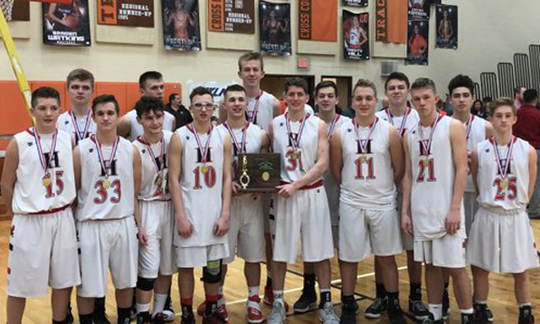 Hiland Boys Basketball - Division 4 East District Champions