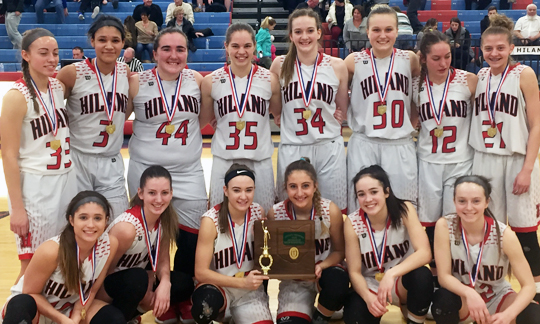 Hiland Girls Basketball - Division 3 East District 1 Champions